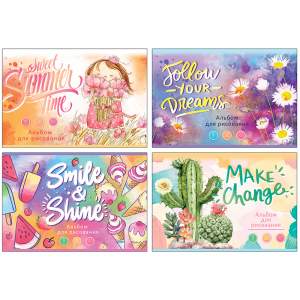 Альбом для рисования 32л./гребень 